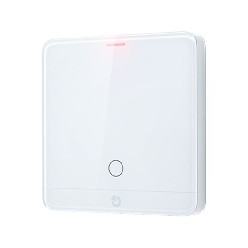 BUS-Temperatur- und Luftfeuchtigkeitssensor, inkl. Thermostat, IP31, weiß