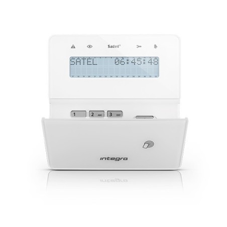 Integra Funk-LCD-Bedienteil, integrierter Leser, weiß