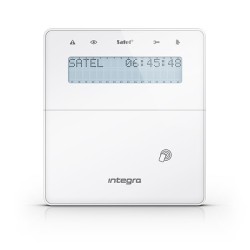 Integra Funk-LCD-Bedienteil, integrierter Leser, weiß