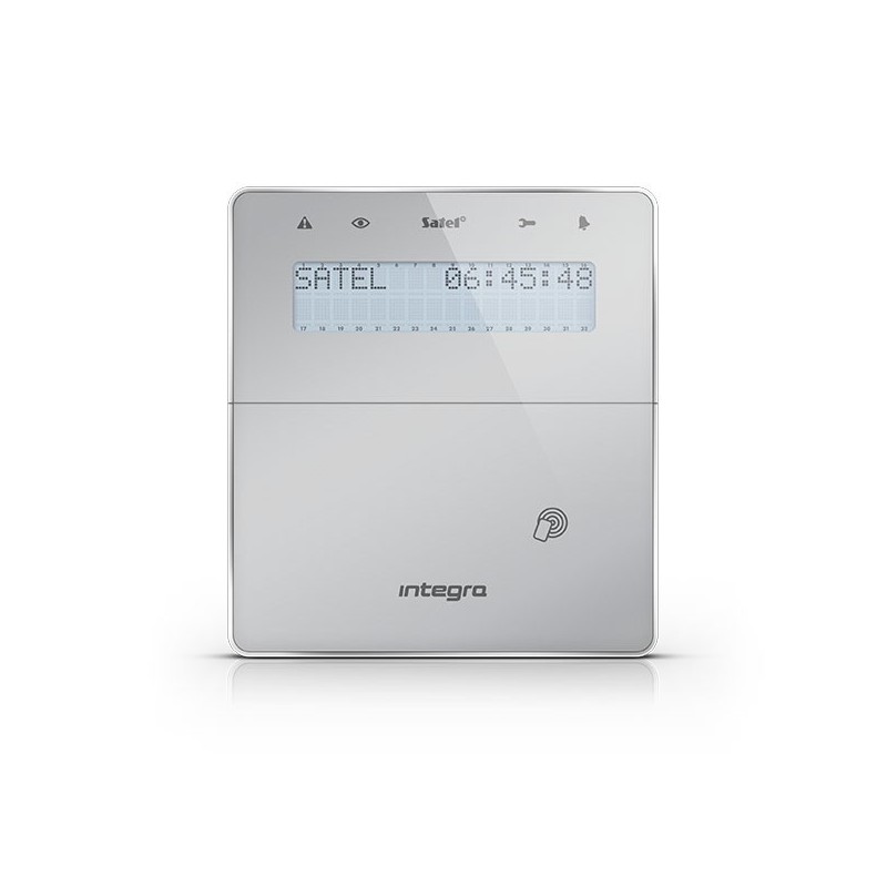 Integra Funk-Bedienteil, integrierter Leser, silber