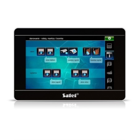 Bedienteil, 7" Touchscreen, 2 Eingänge, schwarz-silber
