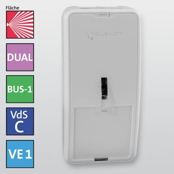 Infrarot-Mikrowellen-Bewegungsmelder histar DUAL 1012AM-B1