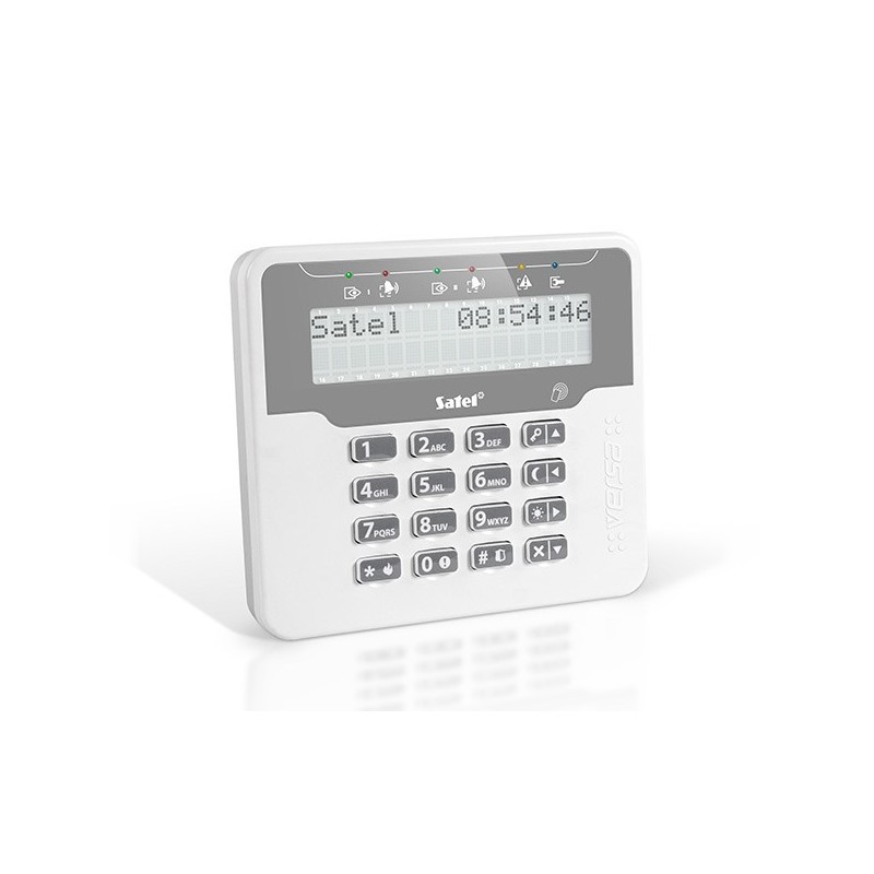 Versa LCD-Bedienteil, mit Leser, weiß-grau