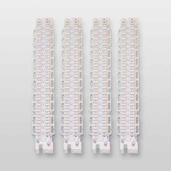 LSA-Plus-Leiste 20 DA mit Befestigungsschrauben und Kabelbinder