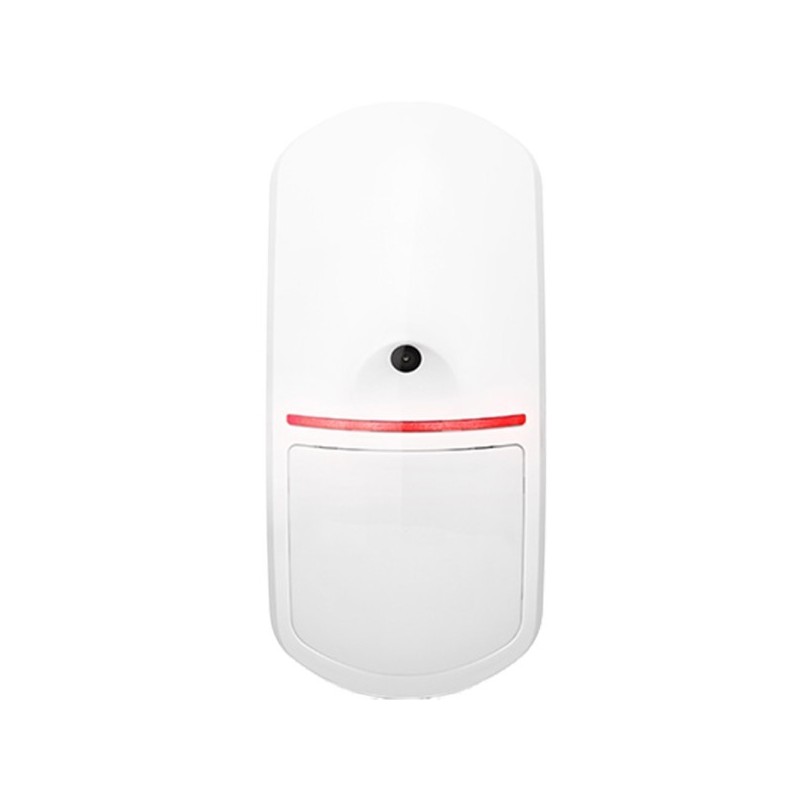 BeWave Funk-PIR-Melder mit Kamera, 15 m x 24 m, 90°, 868 MHz, weiß