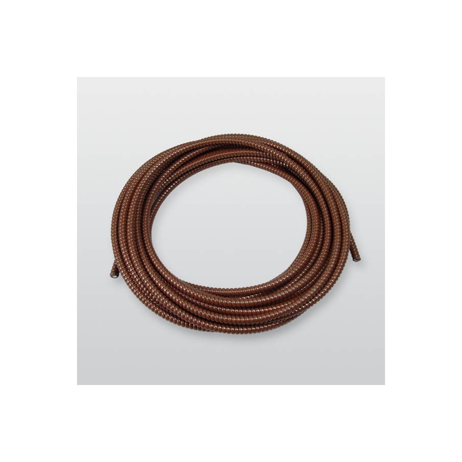 Metallschutzschlauch SPR-PVC AD10 - Braun Metallschutzschlauch SPR-PVC AD10 - Braun