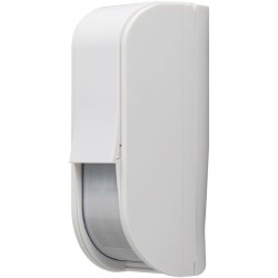 PIR-Vorhang-Bewegungsmelder, 12x2,4 m, IP55, außen, Haustierimmun, weiß