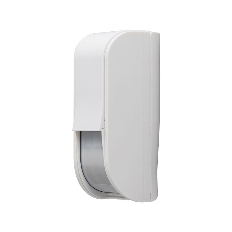 PIR-Vorhang-Bewegungsmelder, 12x2,4 m, IP55, außen, Haustierimmun, weiß