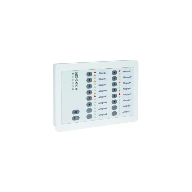 LED-Bedienteil BC 08/16-D - AP-Ausführung, Kunststoffgehäuse, weiß