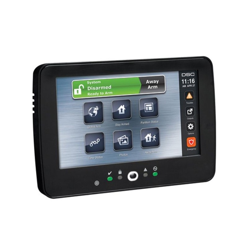 IQ verkabeltes Bedienteil, 7" Display, PROX-Leser, schwarz