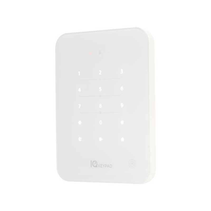 Funk-Bedienteil-Set, 868 MHz, Touch-Tastatur, Summer, Leser, inkl. 4 RFID-Schlüsselanhänger, Grad 2, weiß