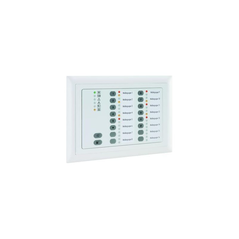 LED-Bedienteil BC 08/16-D - UP-Ausführung, Rahmen, weiß
