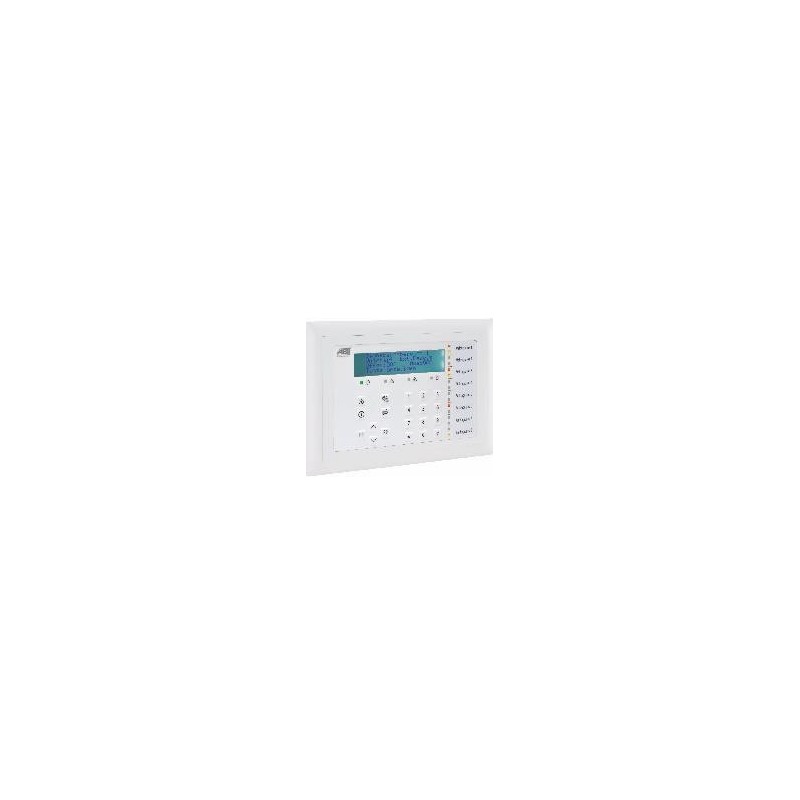 LCD-/LED-Bedienteil BC 85-D - UP-Ausführung, Rahmen weiß, Folie weiß