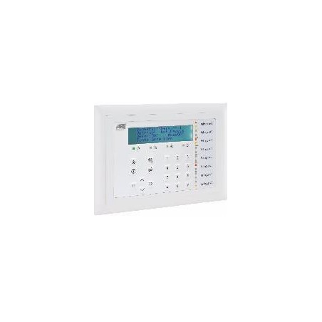 LCD-/LED-Bedienteil BC 85-D - UP-Ausführung, Rahmen weiß, Folie weiß