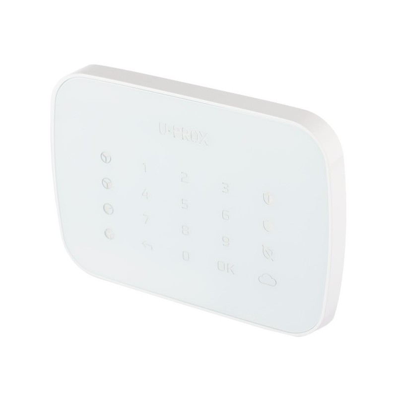 Bedienteil, Tastatur, 4 Bereiche, 868 - 868,6 MHz, Grad 2, weiß