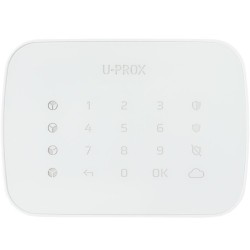 Bedienteil, Tastatur, 4 Bereiche, 868 - 868,6 MHz, Grad 2, weiß