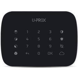 Bedienteil, Tastatur, 4 Bereiche, 868 - 868,6 MHz, Grad 2, schwarz