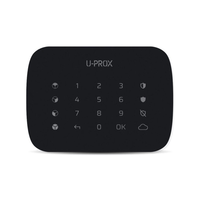 Bedienteil, Tastatur, 4 Bereiche, 868 - 868,6 MHz, Grad 2, schwarz