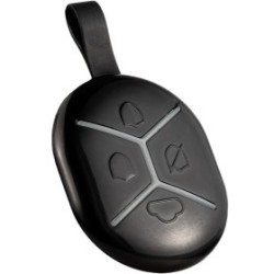 Fernbedienung, 4 Tasten, 868 - 868,6 MHz, schwarz