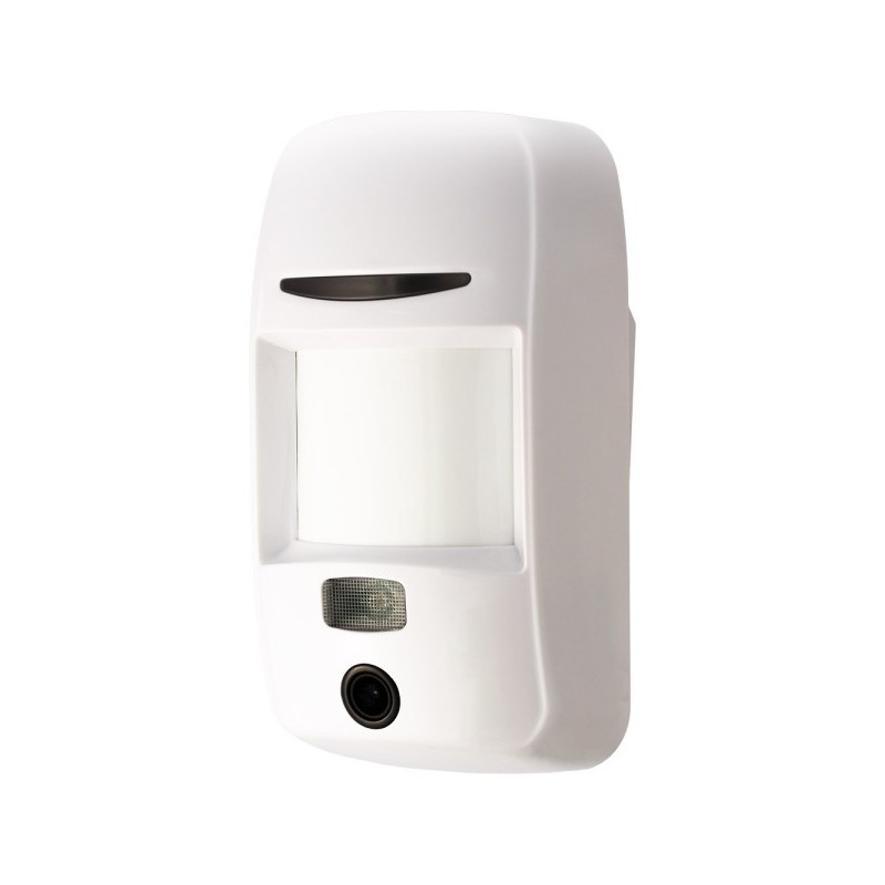 Funk-PIR-Kombi-Bewegungsmelder mit Kamera, 12m/88°, 868 - 868,6 MHz, Haustierimmun, weiß