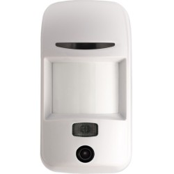 Funk-PIR-Kombi-Bewegungsmelder mit Kamera, 12m/88°, 868 - 868,6 MHz, Haustierimmun, weiß