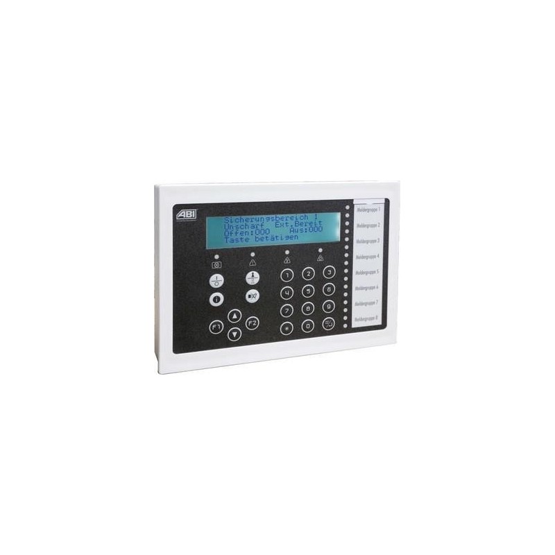 LCD-/LED-Bedienteil BC 85-D/L - AP-Ausführung,Gehäuse weiß,Folie schwarz