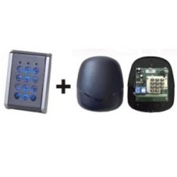 XPR Set: Controller VI200 & Codeschalter, Metalltasten, Inox, Aufputz