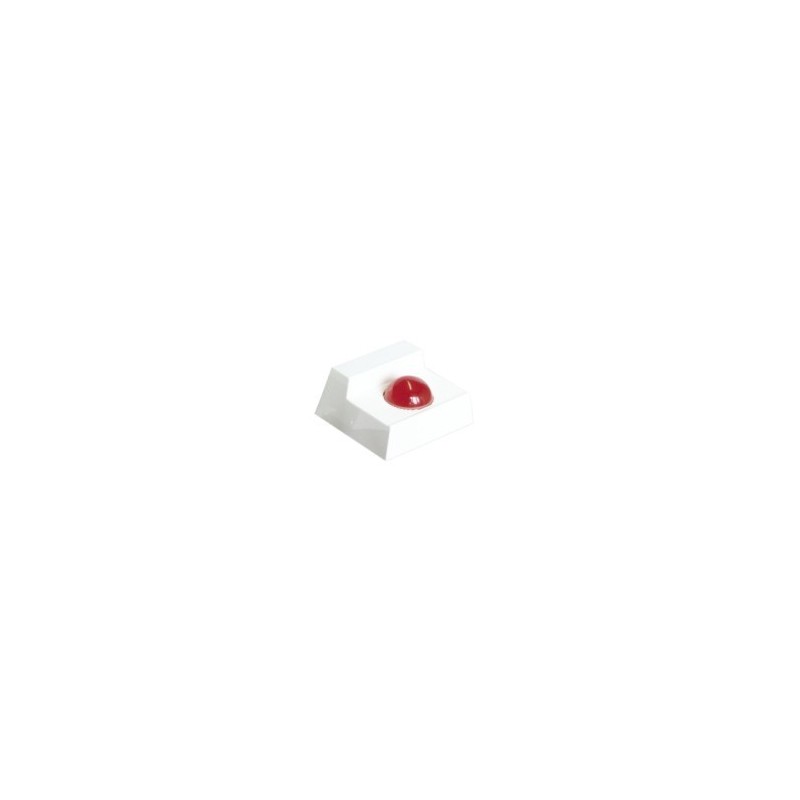 Optische Anzeige, rote LED, IP40, weiß, Wand