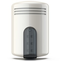 Standalone Funk-Außensirene selbstversorgt m. Funkinnensirene, inkl. 7,5V Batterie, graue Kalotte