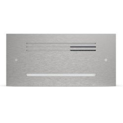 GIUDECCA Frontplatte, Metall, silber