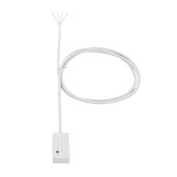 Verkabelter Glasbruchsensor, 5m Kabel, Grad 2, VdS B, IP67, weiß