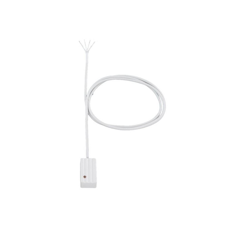 Verkabelter Glasbruchsensor, 5m Kabel, Grad 2, VdS B, IP67, weiß