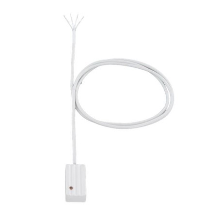 Verkabelter Glasbruchsensor, 5m Kabel, Grad 2, VdS B, IP67, weiß