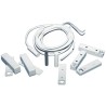 Einbau- Aufbaumagnetkontakt, weiß, 20m Kabel, VdS