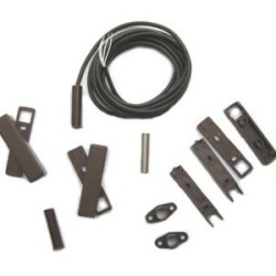 Ein-/Aufbaumagnetkontakt, 2m Kabel, braun