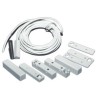 Ein-/Aufbaumagnetkontakt, fremdfeldüberwacht, 6m Kabel, weiß