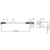 GSM-Kabel, Adapterkabel, MMCX-Anschluss m. SMA-Anschluss, für Visonic