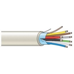 Litzenkabel, 100m, 2x0,75qmm+6x0,22qmm, verstärkt, geschirmt