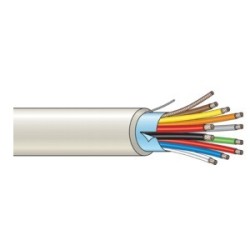 Litzenkabel, 100m, 2x0,75qmm+8x0,22qmm, verstärkt, geschirmt
