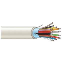 Litzenkabel, 100m, 2x0,75qmm+10x0,22qmm, verstärkt, geschirmt