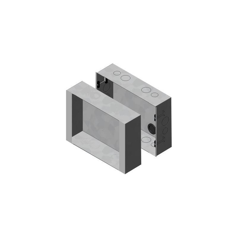BC 2300 AP-Gehäuse - Metall, weiß-aluminium beschichtet