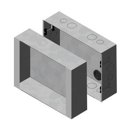 BC 2300 AP-Gehäuse - Metall, weiß-aluminium beschichtet