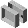 BC 2300 AP-Gehäuse - Metall, weiß-aluminium beschichtet