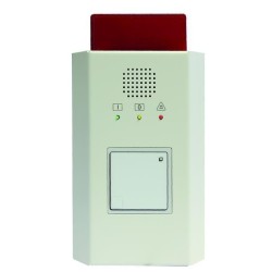 Tagalarmgerät TAG 1000-ID m.opt.Signalg. - 12 V-Ausführung, AP-Metallgehäuse, weiß