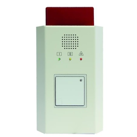 Tagalarmgerät TAG 1000-ID/MF - 12 V-Ausführung, AP-Metallgehäuse, weiß