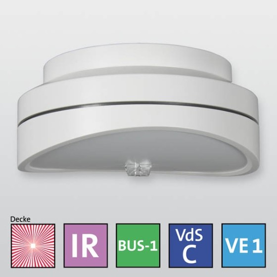 Infrarot-Mikrowellen-Decken-Bewegungsmelder histar DUAL C360 BUS