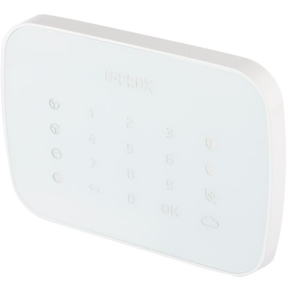 U-PROX Bedienteil, Tastatur, 4 Bereiche, 868 - 868,6 MHz, Grad 2, weiß