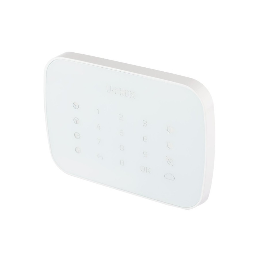 U-PROX Bedienteil, Tastatur, 4 Bereiche, 868 - 868,6 MHz, Grad 2, weiß
