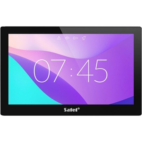 Satel 10" Touch-Screen-Bedienteil, TFT-Display, schwarz