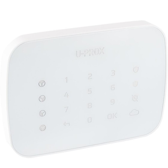 U-PROX Bedienteil, Tastatur, 4 Bereiche, 868 - 868,6 MHz, Grad 2, weiß